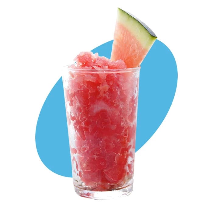 Wassermelonen-Granita im Glas