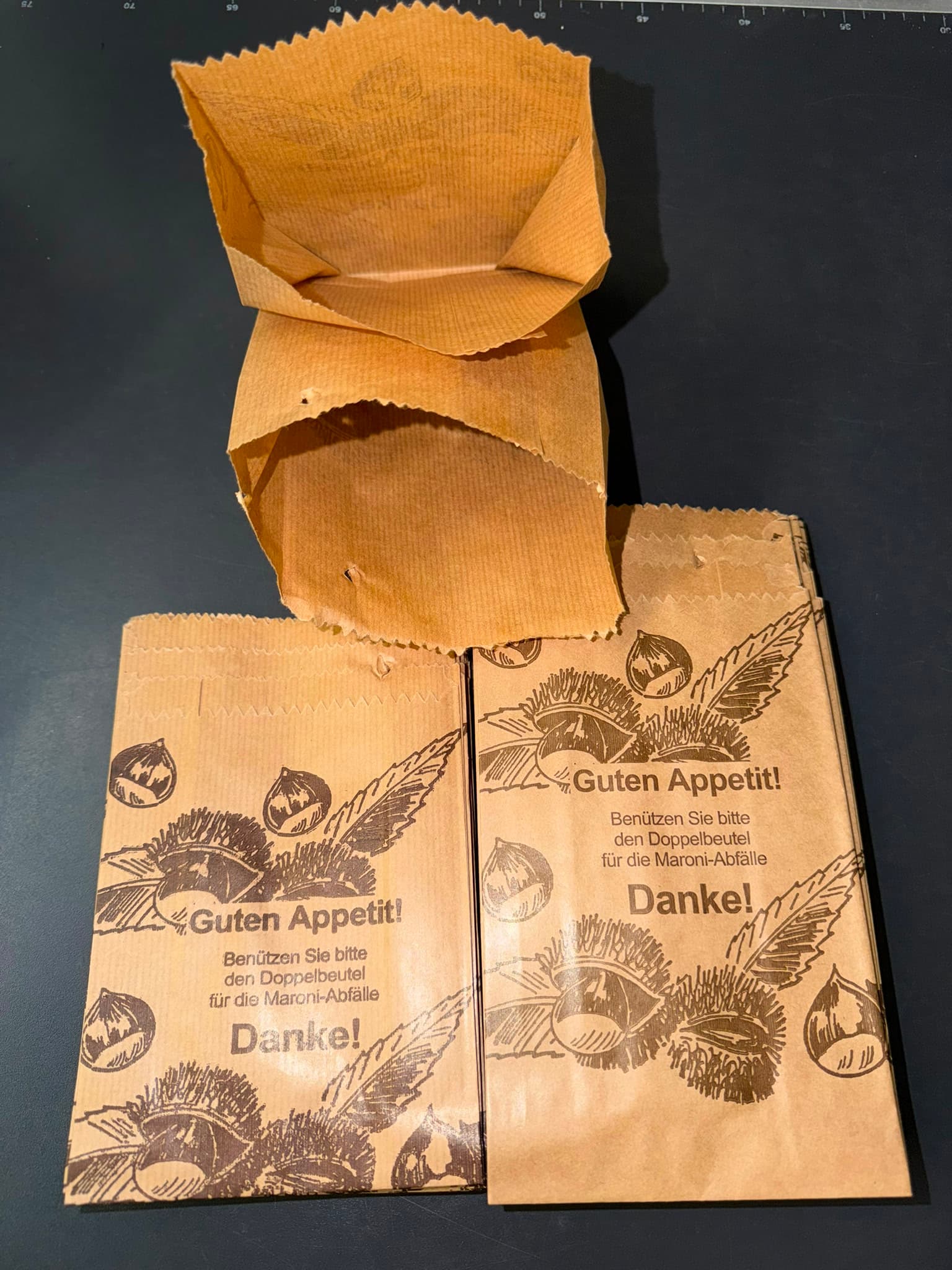 Unsere Papier-Seckli für die Marroni